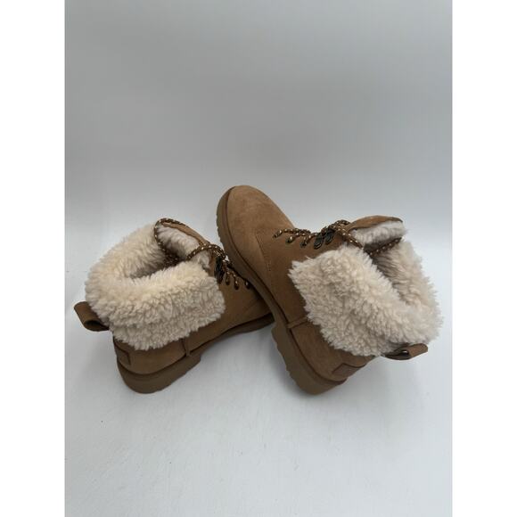 Ugg ROMELY HERITAGE LACE Women's NEW Boot Brown US Size 6 Medium NIB - Picture 8 of 11